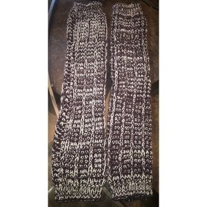 Dark Purple and White Boot Socks